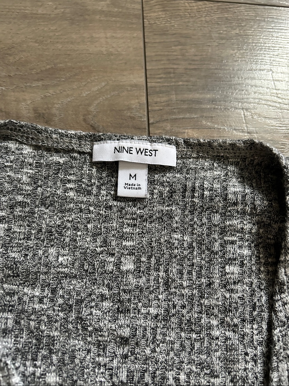 Grey Open-Front Longline Cardigan Sweater - Picture 5 of 12